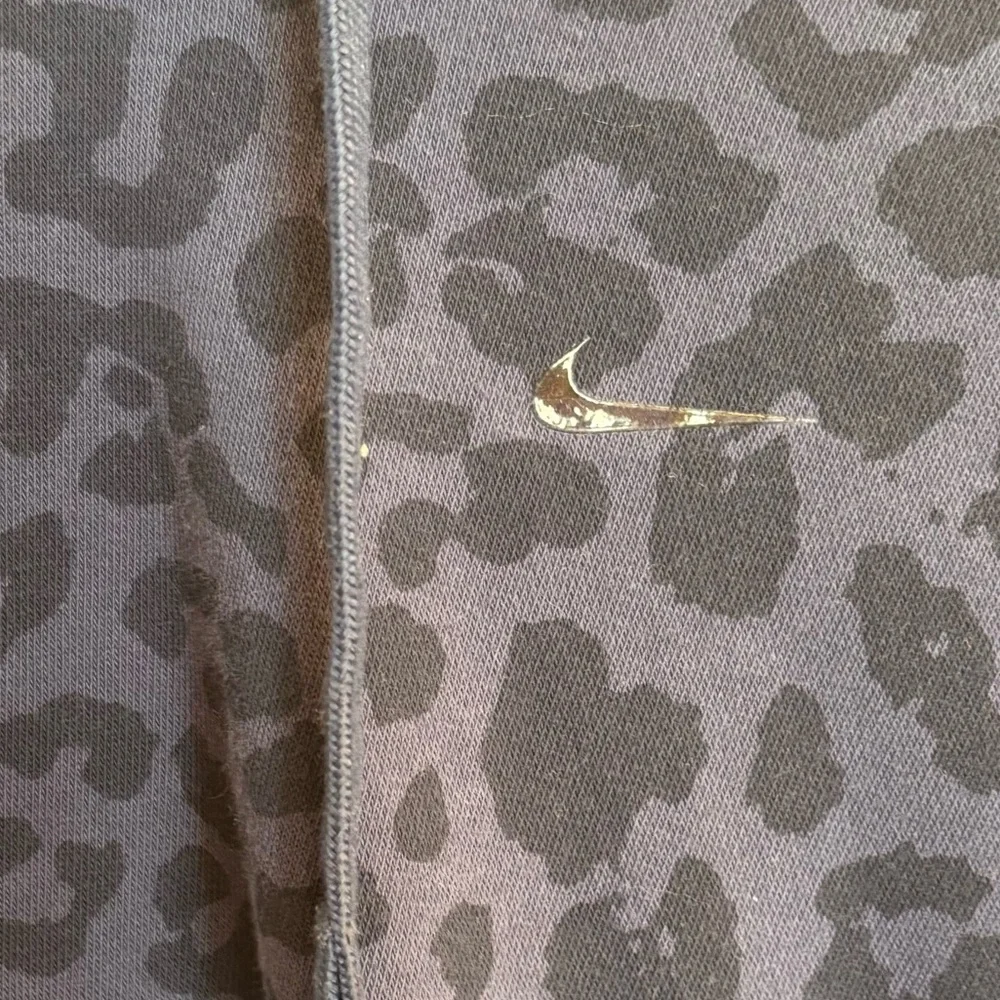 Nike‎ Navy Leopard-Print Hooded Sweatshirt